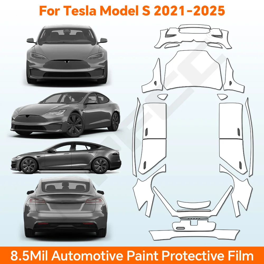 Logo Model Kit - Tesla Model S 2021-2026 için Önceden