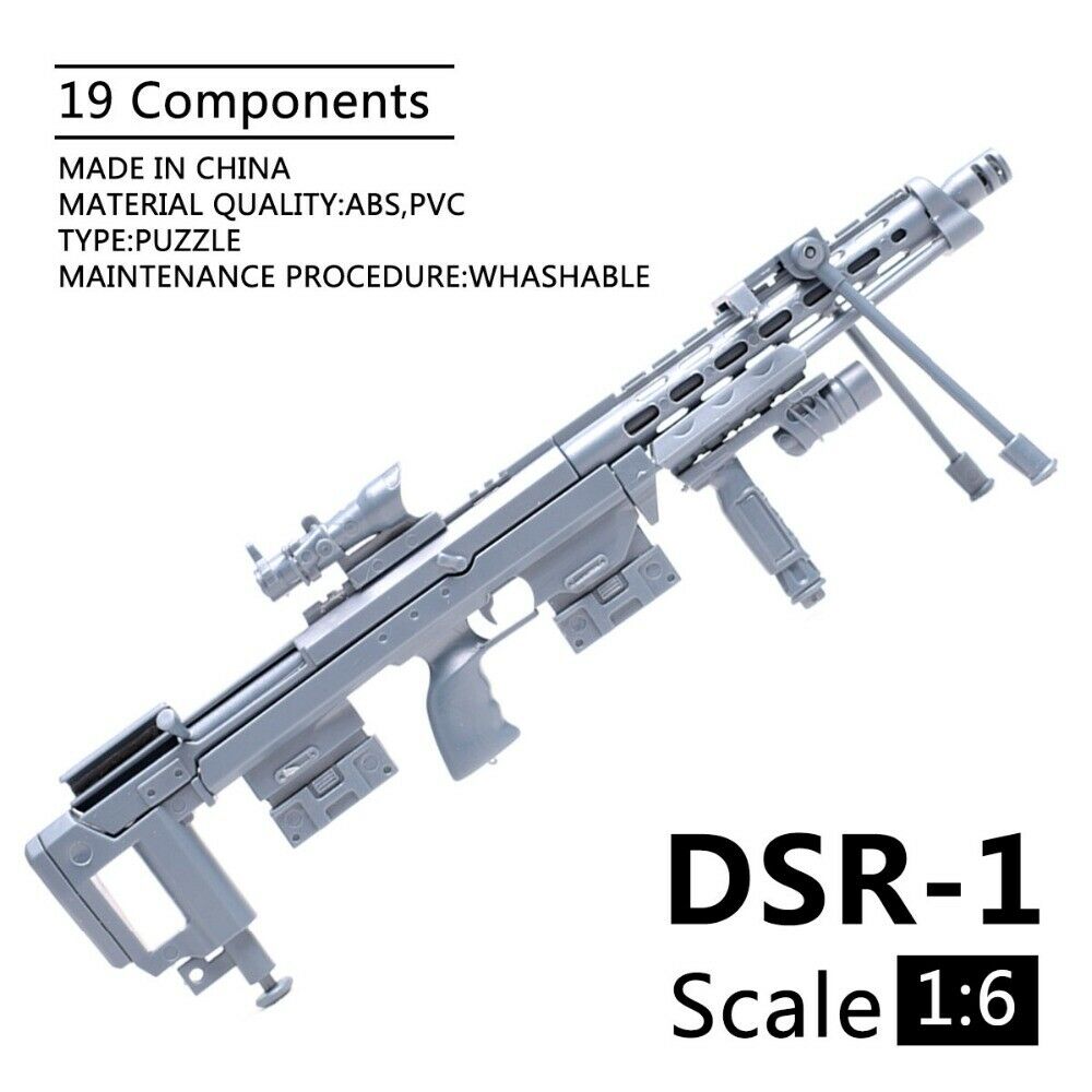 Model Kit Weapons - 1/6 Ölçekli DSR1 Tüfek Tabanca Modeli