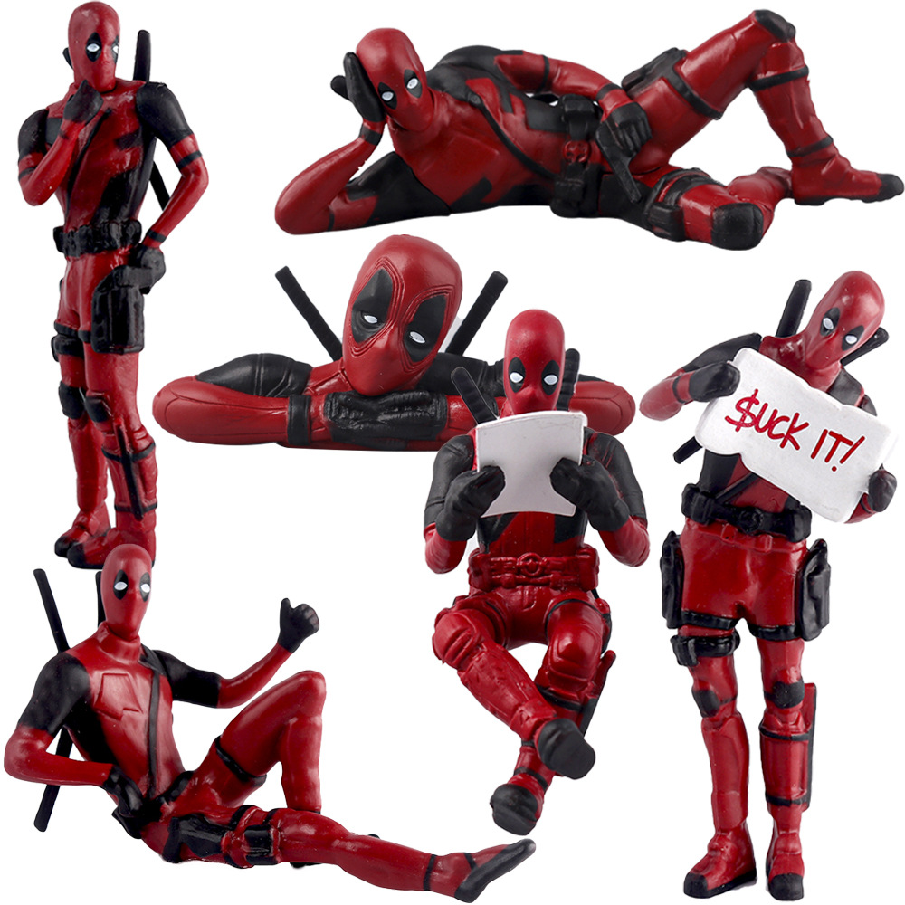 Model Kit Deadpool - Anime Deadpool Aksiyon Figürü Araba İç