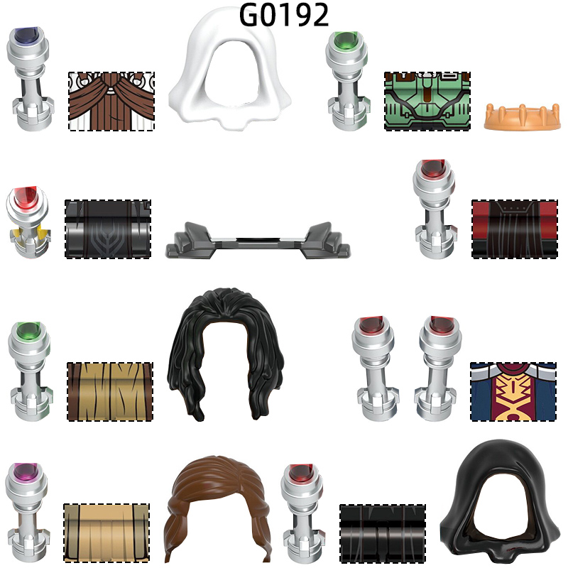 Model Kit Weapons - G0192 Silah Pantolon Saç Parçaları Aksiyon