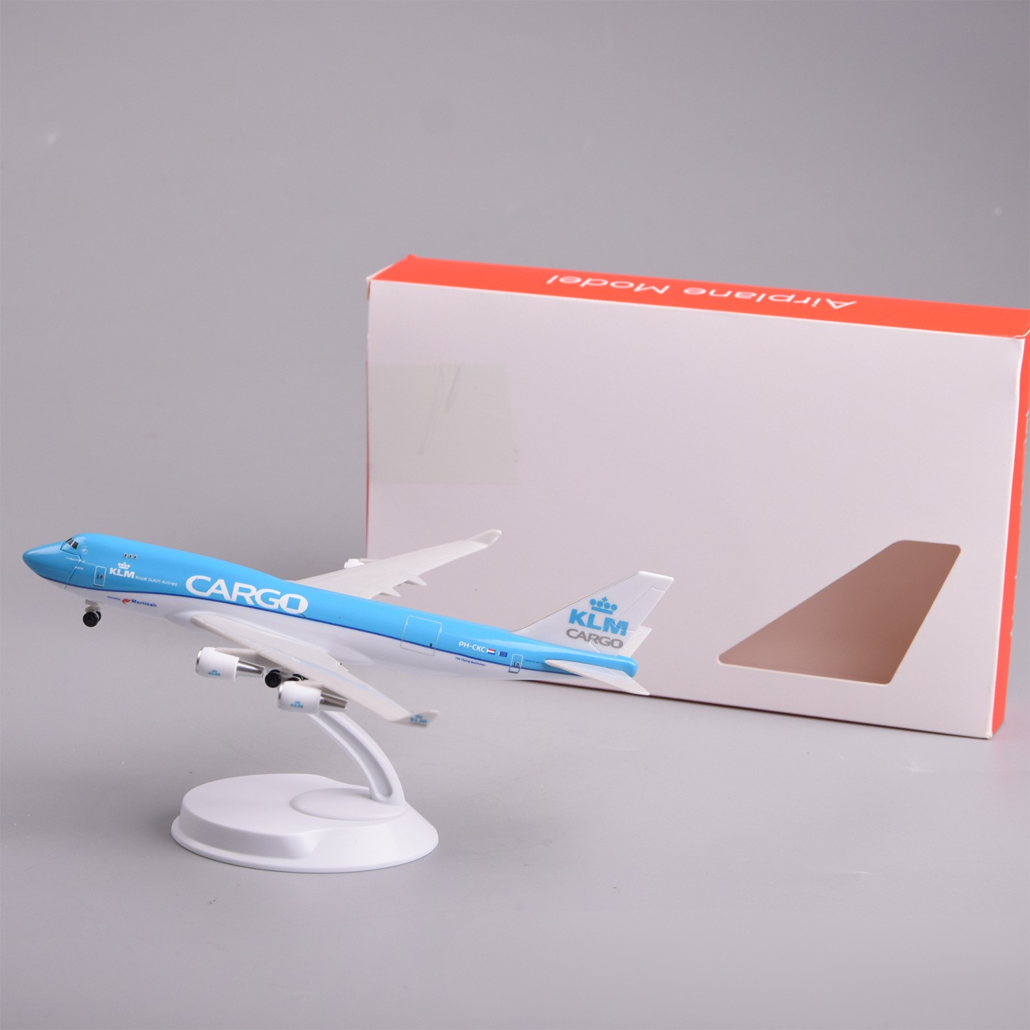 Model Kit Plane - 20cm Minyatür Uçak KLM B747 Kargo
