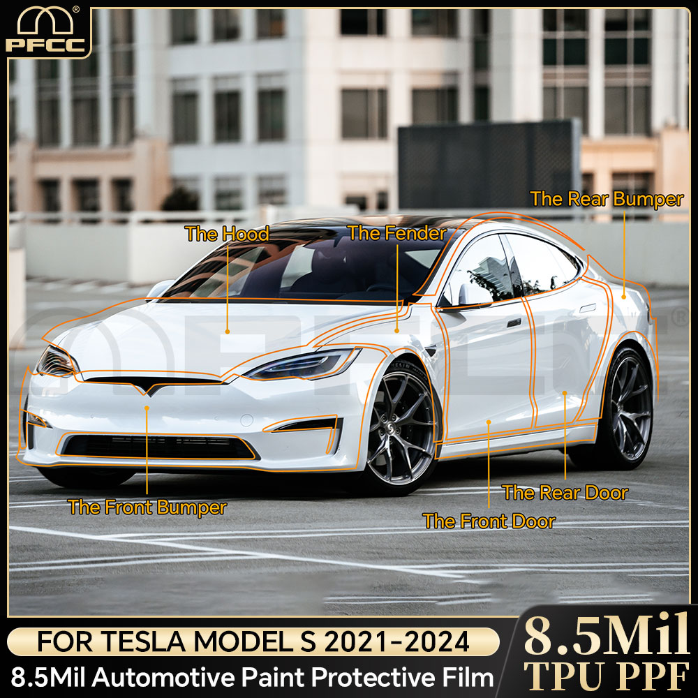 Logo Model Kit - Tesla Model S 2021-2026 için Önceden