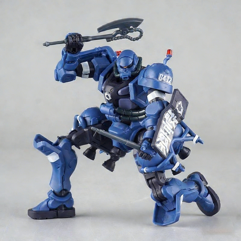 Model Kit Zaku - Gquuuuuux Askeri Polis Zaku Hg 1/144