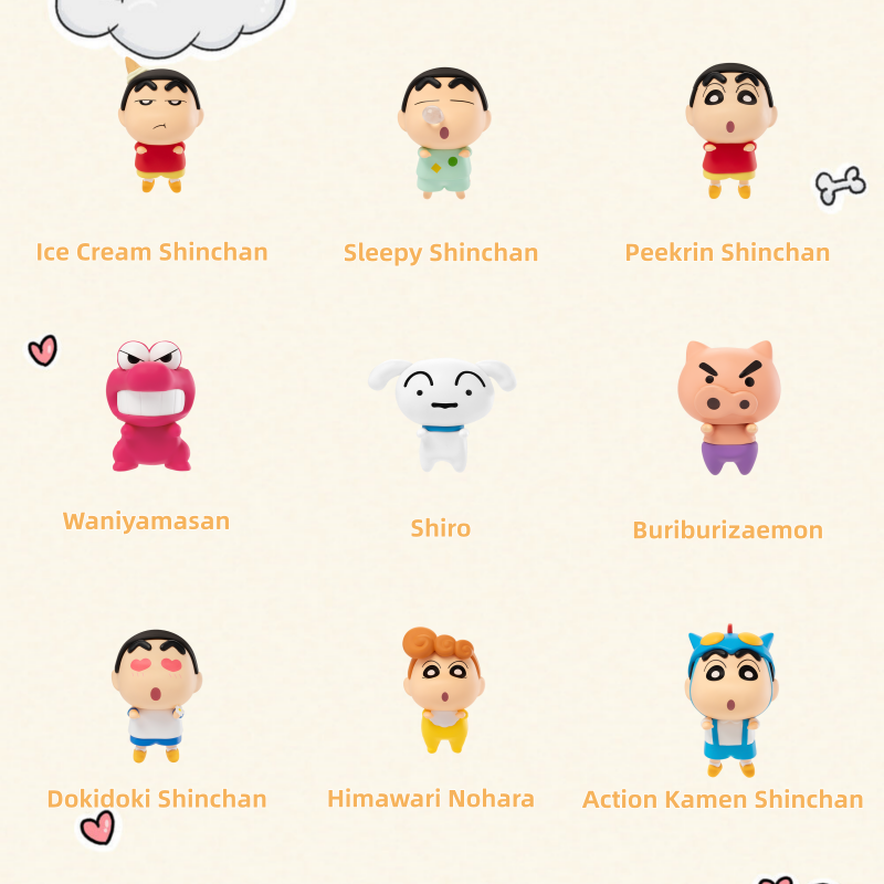 Model Kit Japanese - Funism Orijinal Crayon Shinchan Yatarak Duruşlu