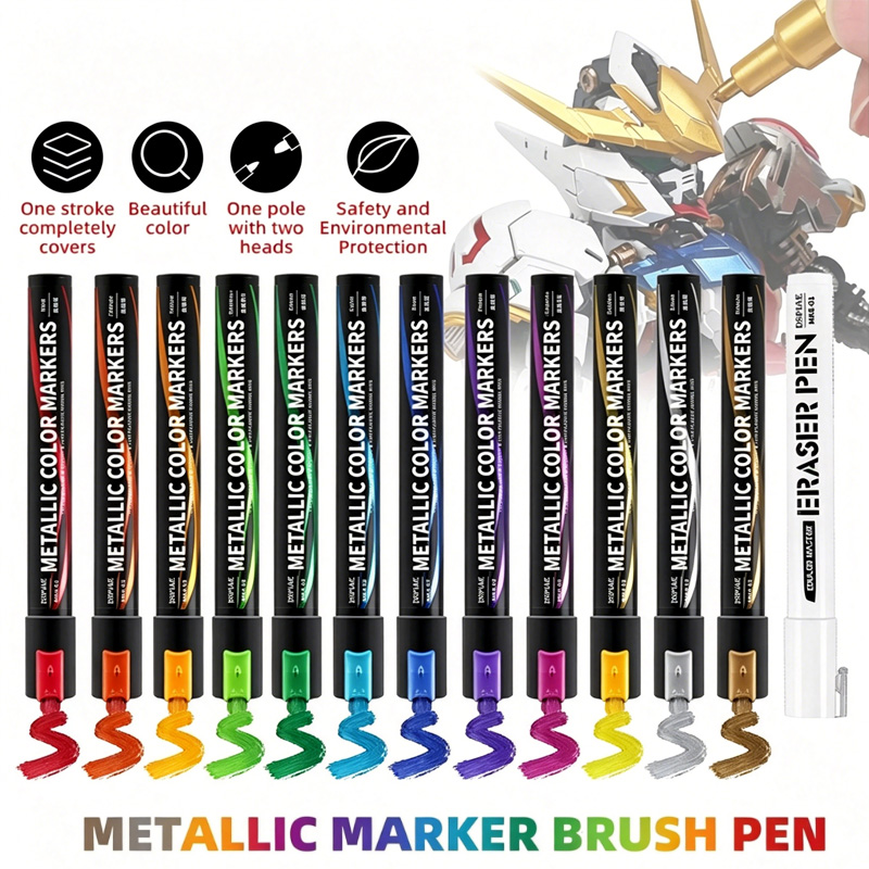 Model Kit Markers - Metalik İşaretleyiciler Boyama Kalemleri Mech Boyama