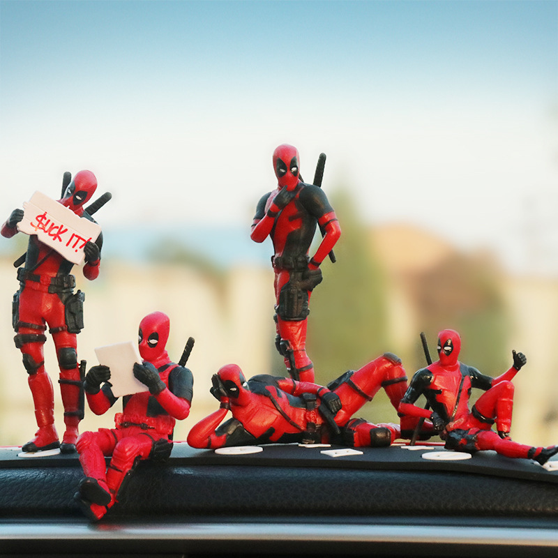 Model Kit Deadpool - Anime Deadpool Aksiyon Figürü Araba İç