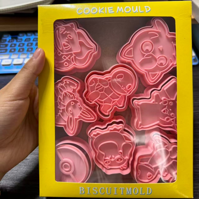 Model Kit Cutter - Yeni 6 adet/takım Pokemon figürleri kurabiye