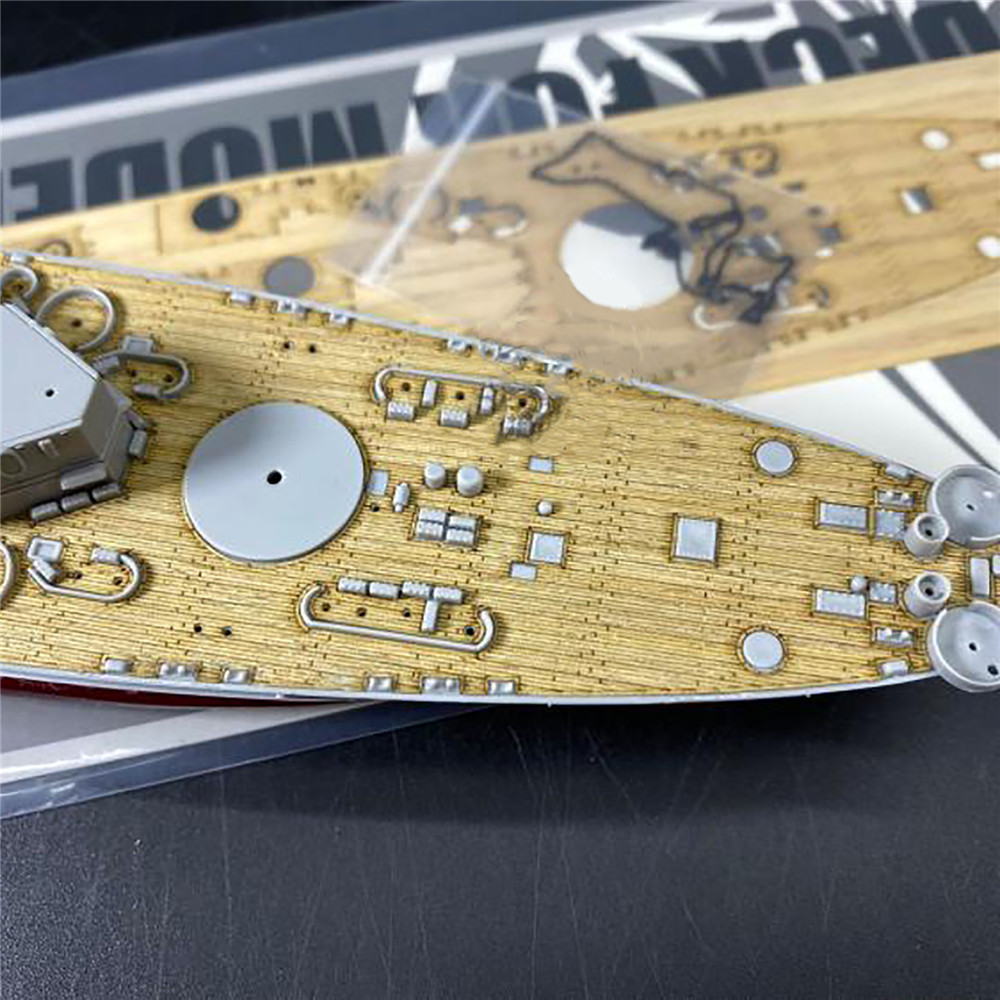 Model Kit Battleship - 1/700 Ölçekli Ahşap Güverte ve Çapa