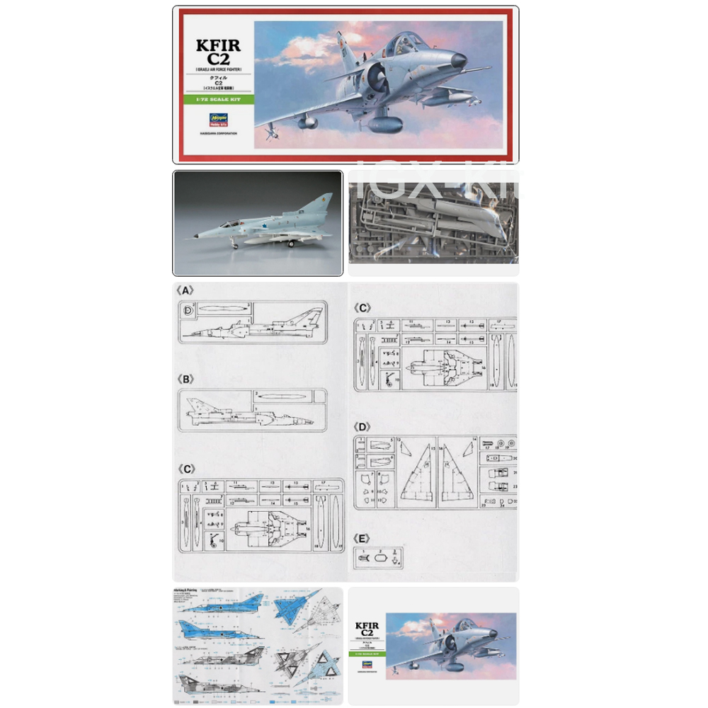 Model Kit Hasegawa - Hasegawa 00237 1:72 Ölçekli İsrail KFIR