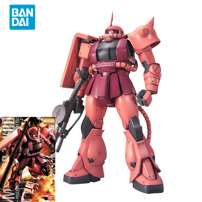 Model Kit Zaku - Bandai Orijinal GUNDAM Anime Modeli MG