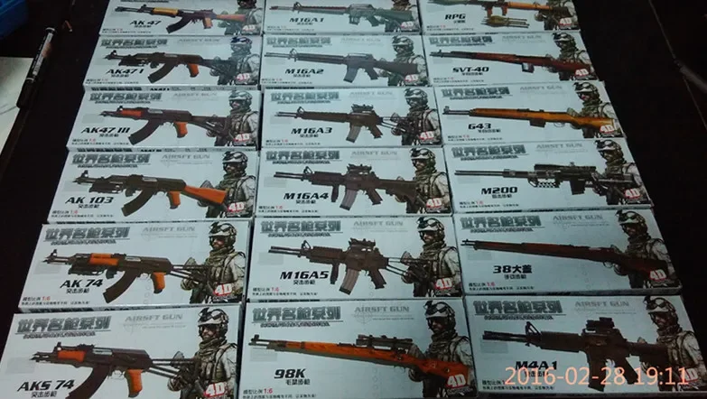 4D Eski Bölüm Silahları 18 Ade - Model Kit Weapons incelemesi ve fiyatı