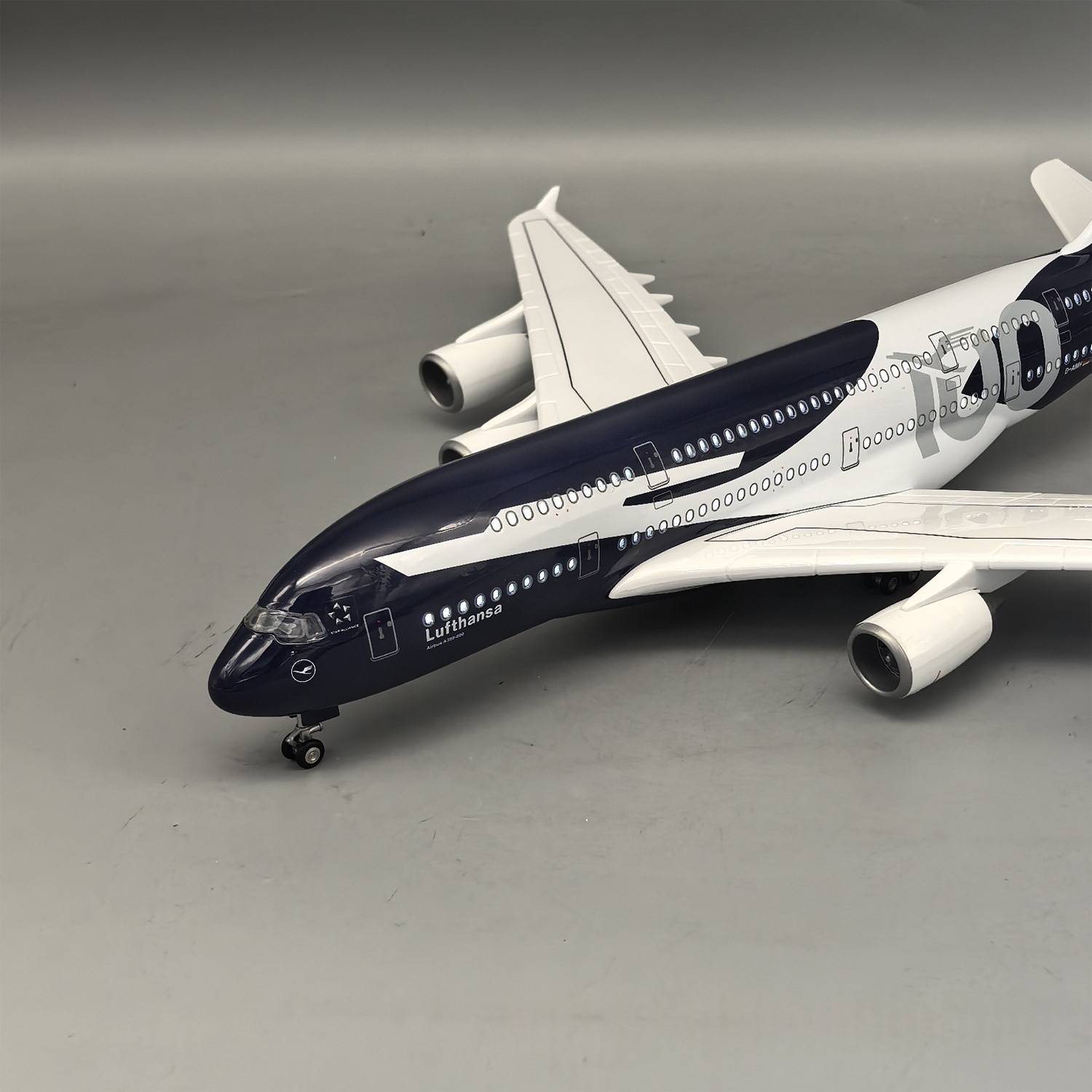 Yeni 45cm Lufthansa A380 100 Y - Model Kit Plane incelemesi ve fiyatı