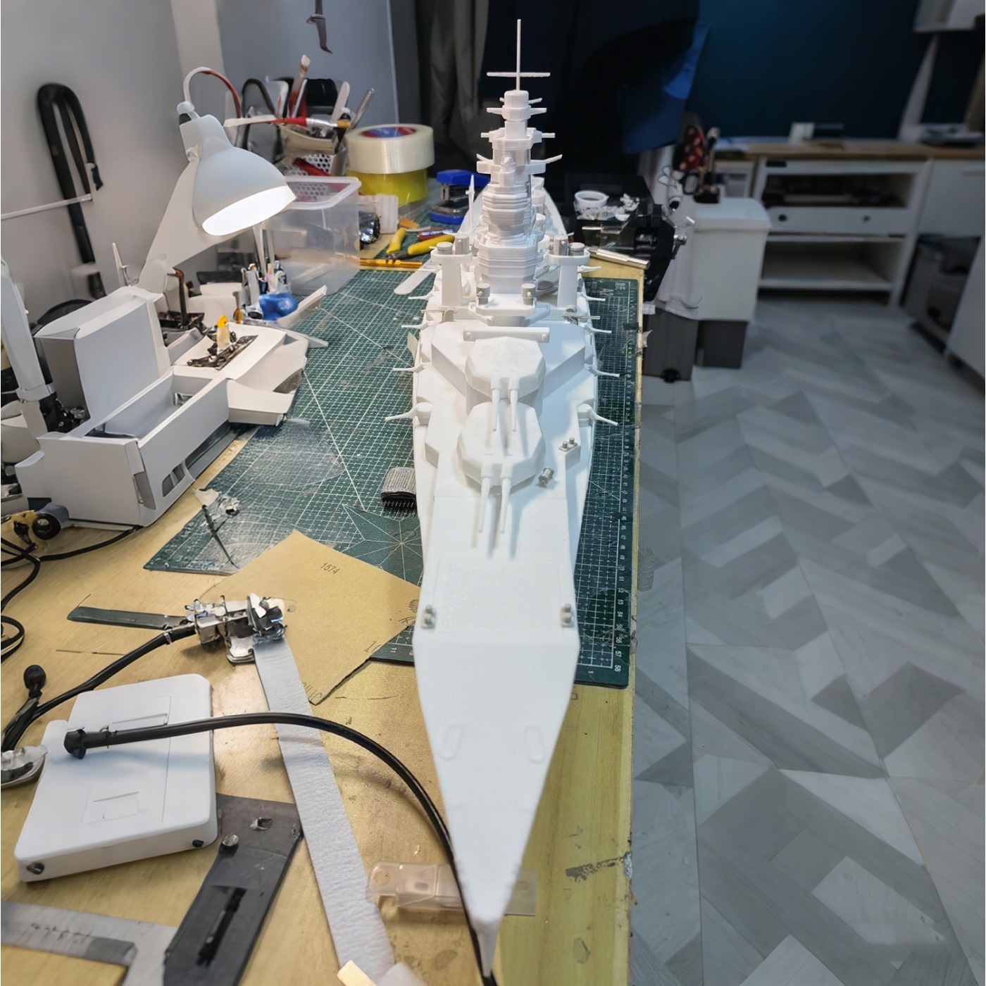 1/200 Ölçekli RC Gemiler 107cm - Model Kit Battleship incelemesi ve fiyatı