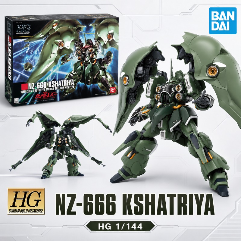 Orijinal Bandai HGUC Kshatriya - Model Kit X Wing incelemesi ve fiyatı
