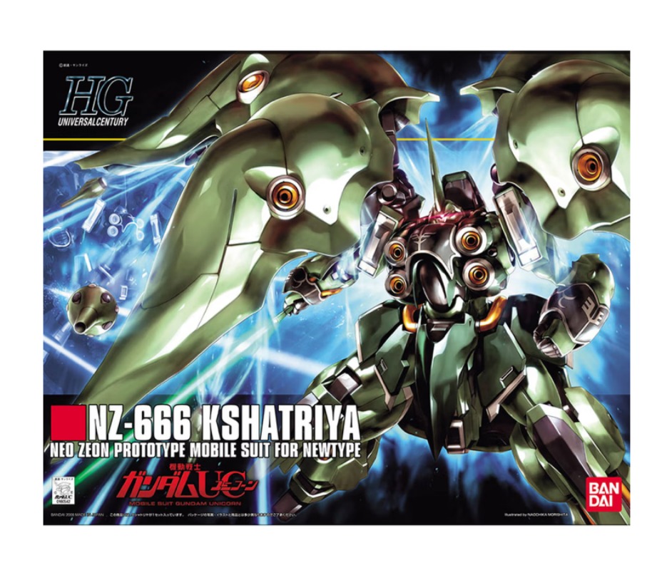 Orijinal Bandai HGUC Kshatriya - Model Kit X Wing incelemesi ve fiyatı