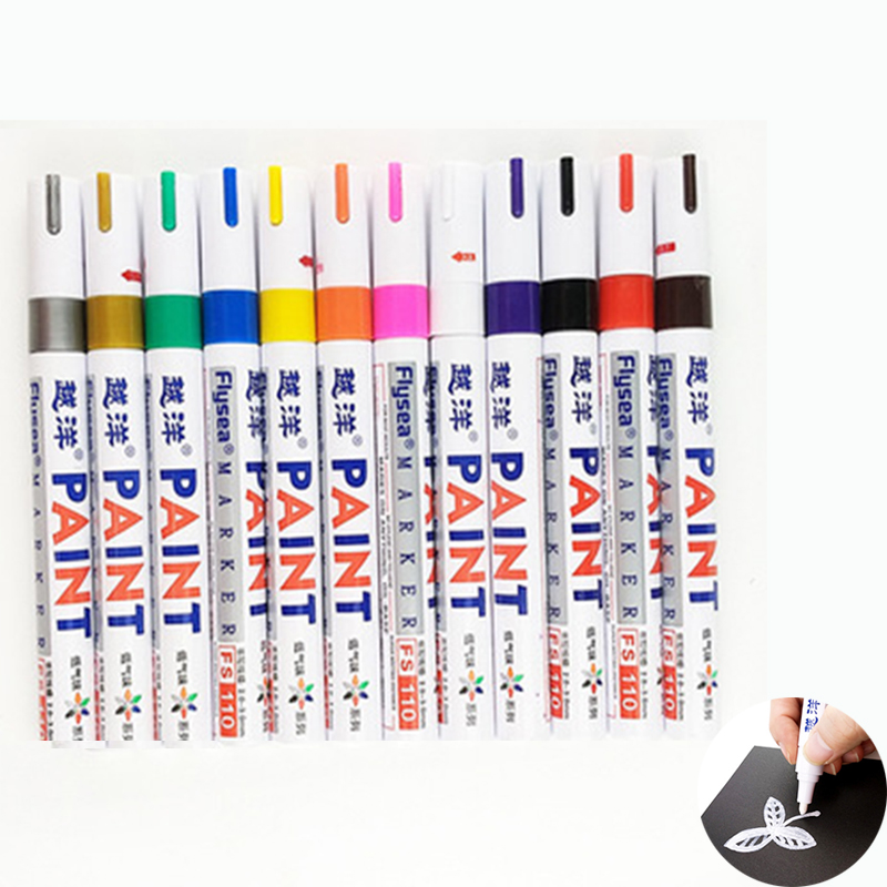 12 renk beyaz su geçirmez kauç - Model Kit Markers incelemesi ve fiyatı