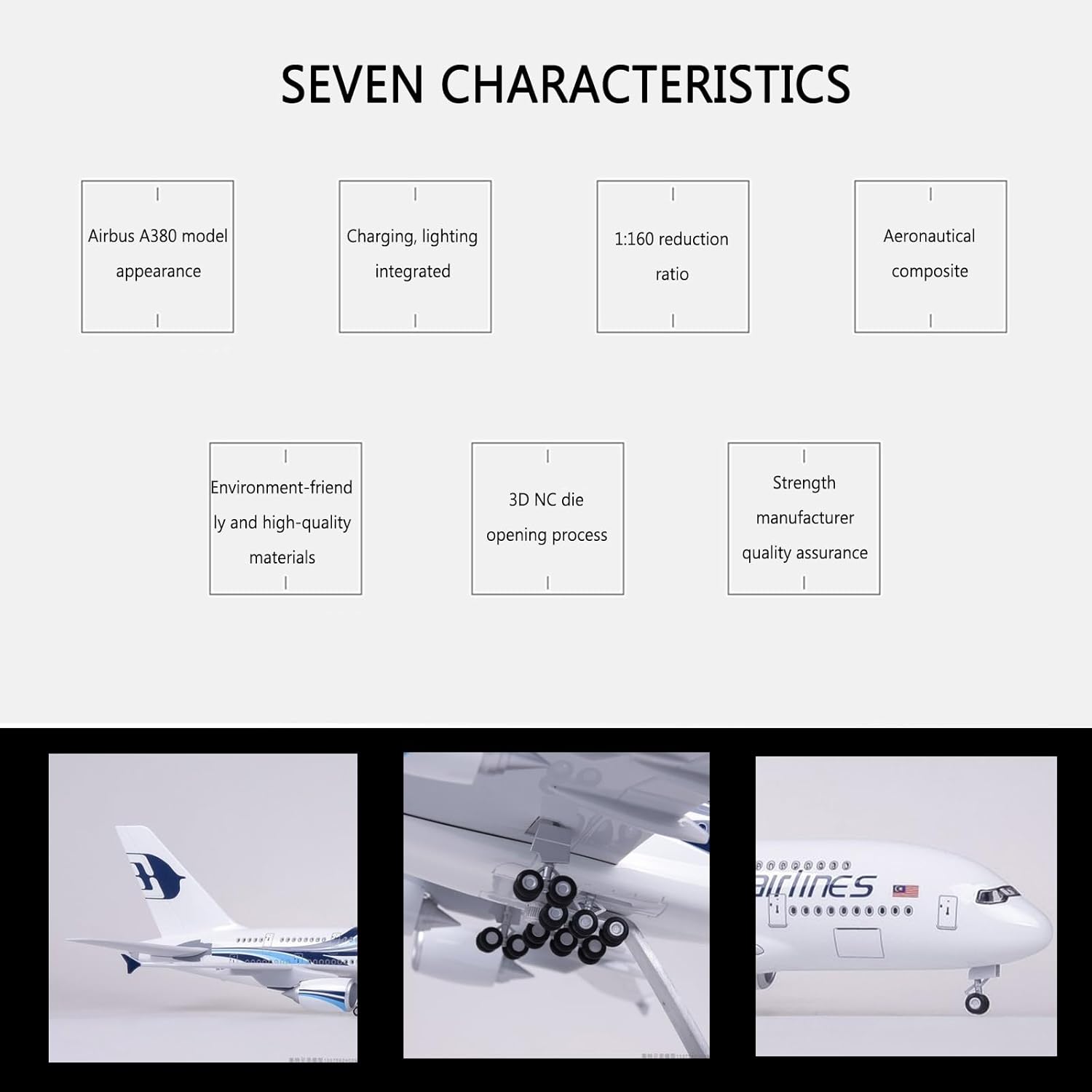 1:160 Ölçekli Malezya Havayoll - Model Kit Plane incelemesi ve fiyatı